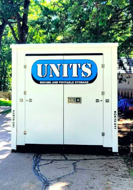UNITS portable storage container at a marina property